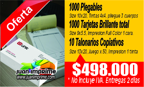Juanimprime;diseño e impresion de papeleria corporativa para emprendedores. 